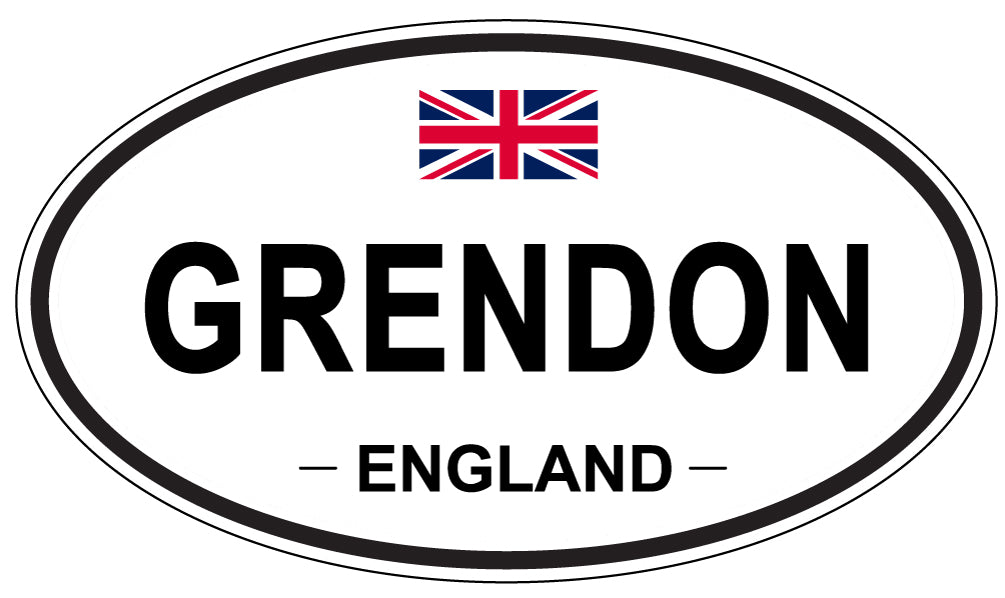 GRENDON, England - Oval Magnet
