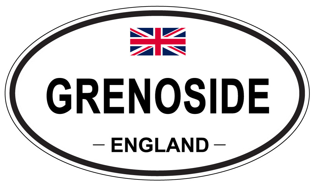 GRENOSIDE, England - Oval Magnet