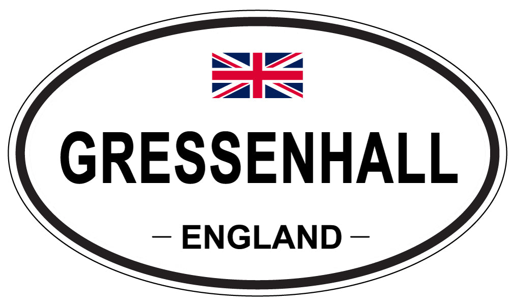 GRESSENHALL, ENGLAND - Oval Sticker