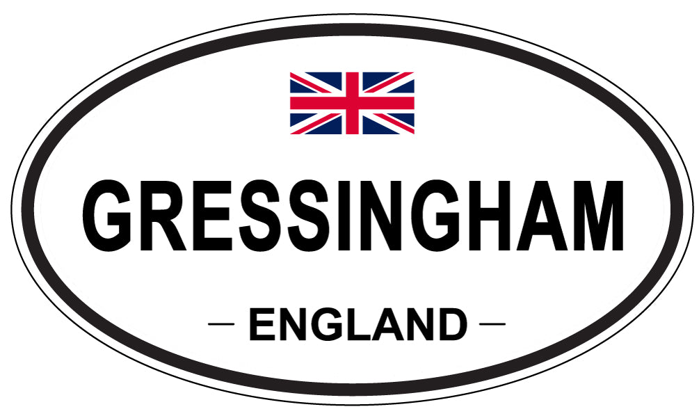 GRESSINGHAM, ENGLAND - Oval Sticker
