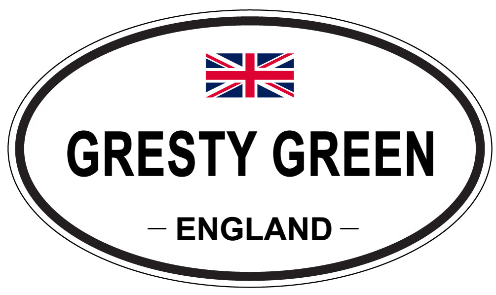 GRESTY GREEN, England - Oval Magnet