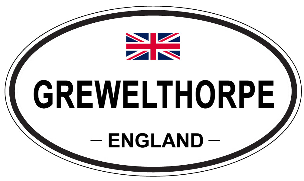 GREWELTHORPE, England - Oval Magnet