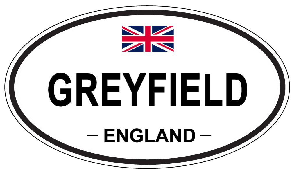 GREYFIELD, ENGLAND - Oval Sticker