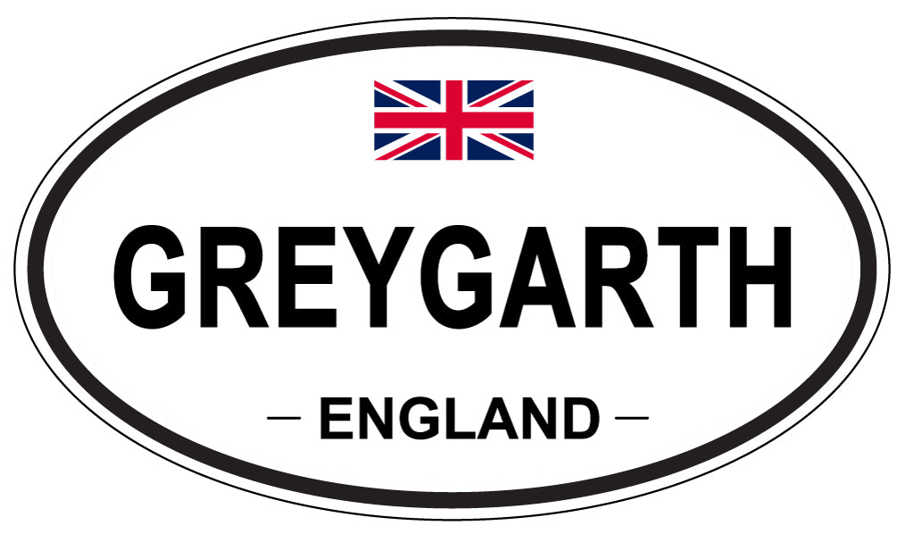 GREYGARTH, ENGLAND - Oval Sticker