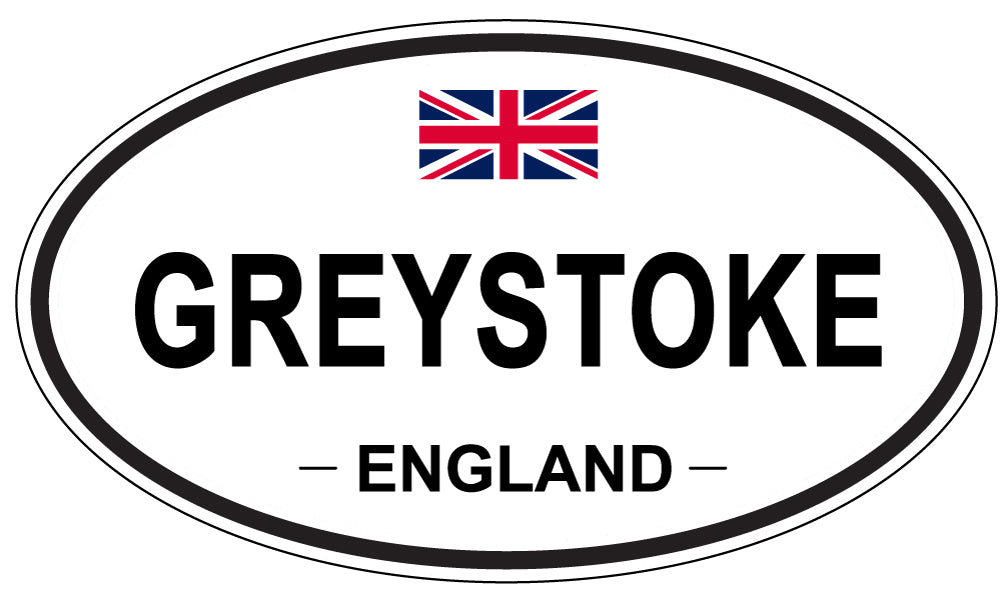 GREYSTOKE, ENGLAND - Oval Sticker