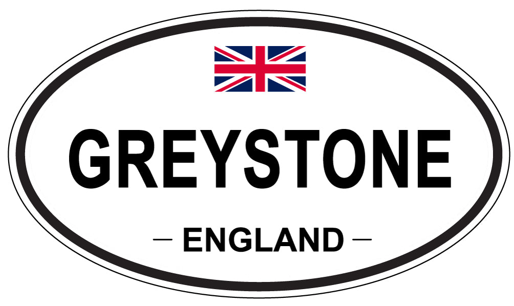 GREYSTONE, ENGLAND - Oval Sticker