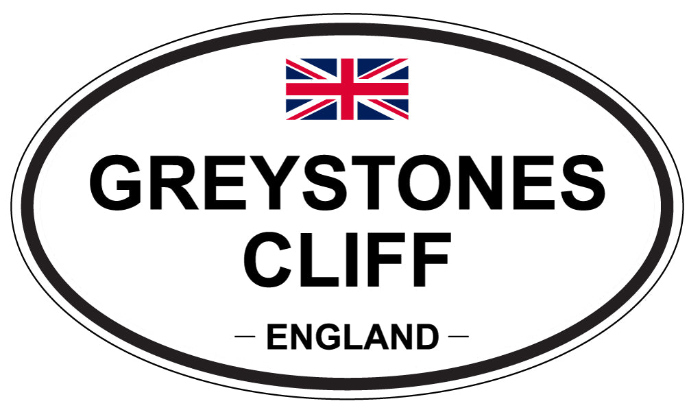 GREYSTONES CLIFF, England - Oval Magnet