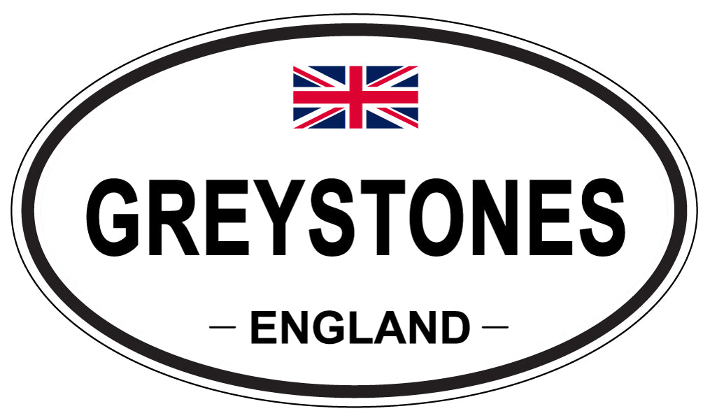 GREYSTONES, ENGLAND - Oval Sticker