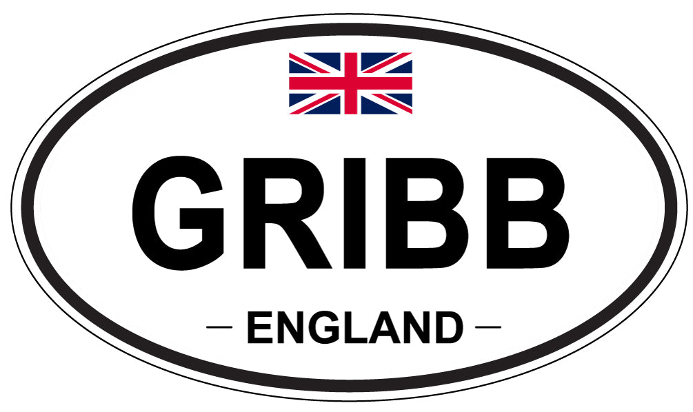 GRIBB, England - Oval Magnet