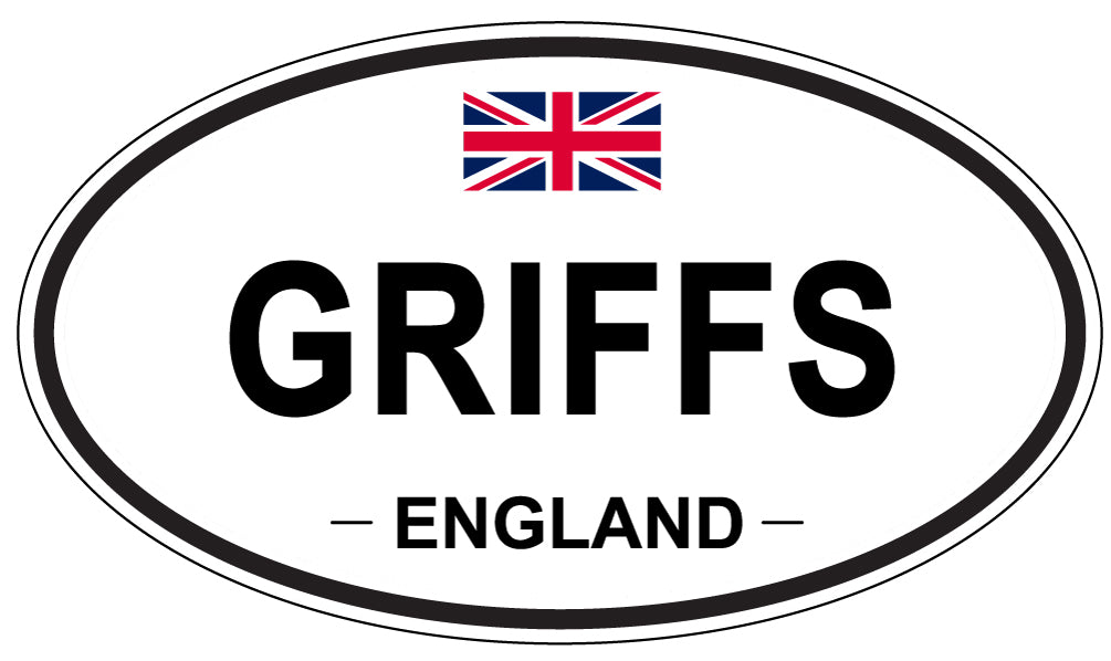 GRIFFS, ENGLAND - Oval Sticker