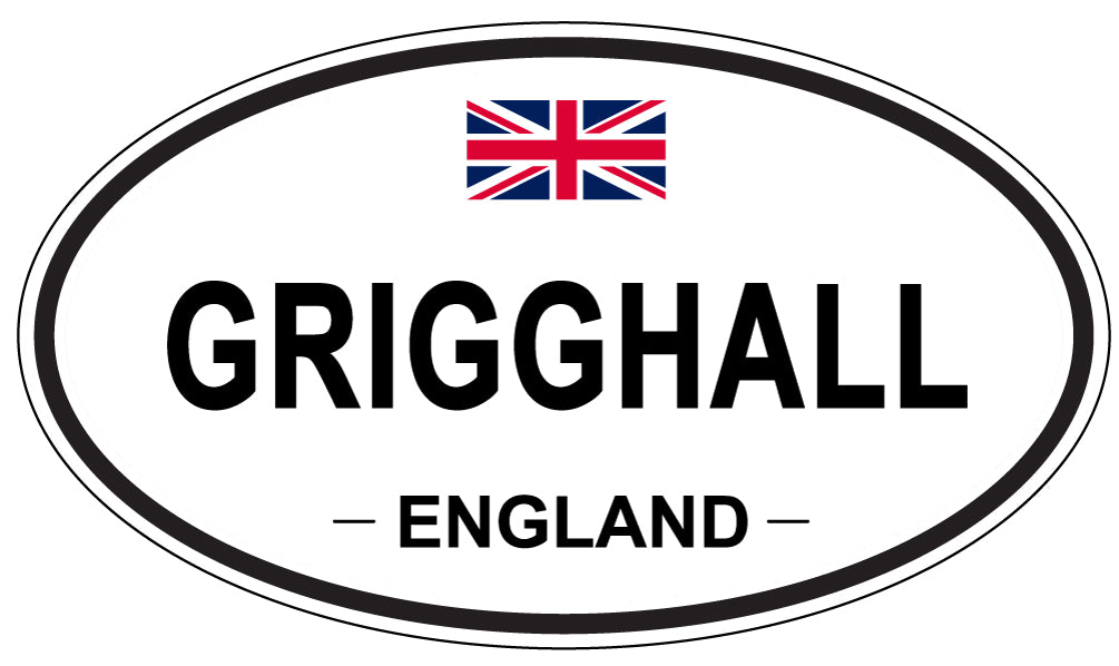 GRIGGHALL, ENGLAND - Oval Sticker