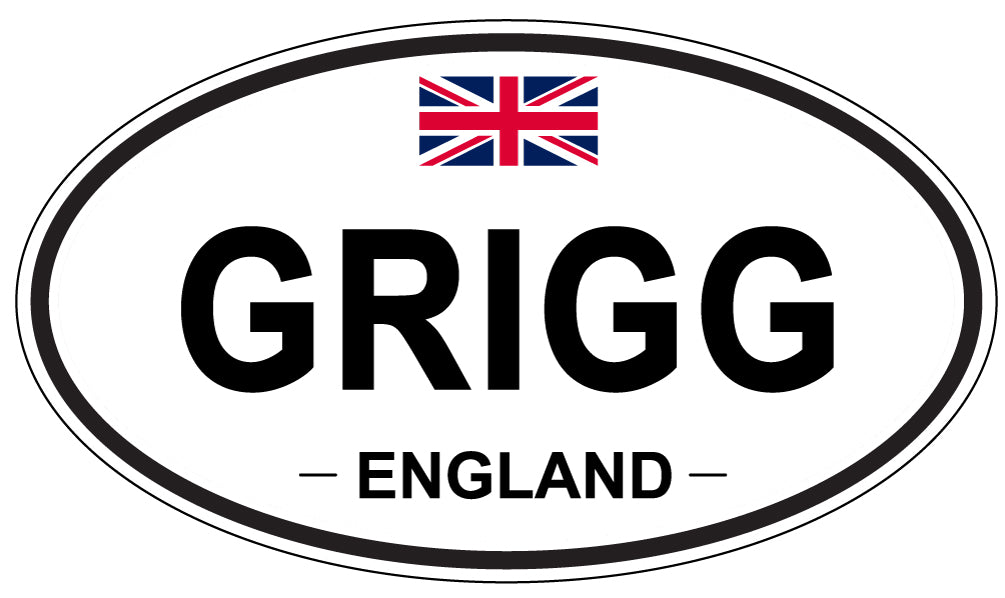GRIGG, England - Oval Magnet