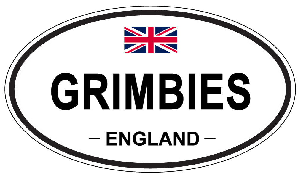 GRIMBIES, ENGLAND - Oval Sticker