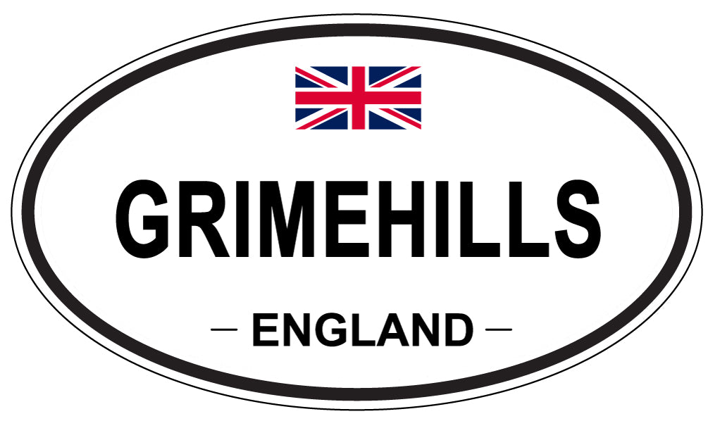 GRIMEHILLS, England - Oval Magnet