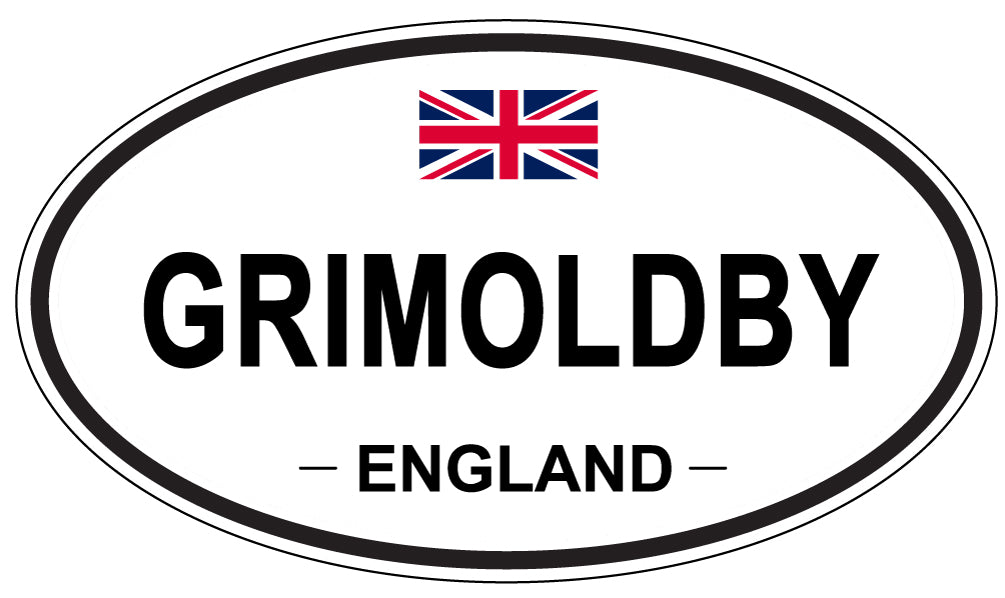 GRIMOLDBY, England - Oval Magnet