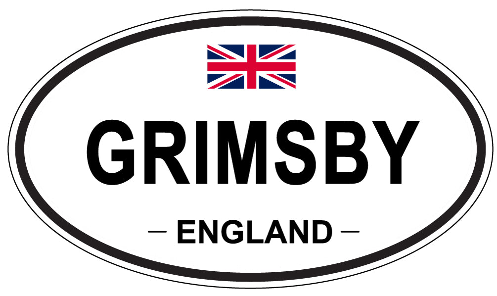 GRIMSBY, ENGLAND - Oval Sticker