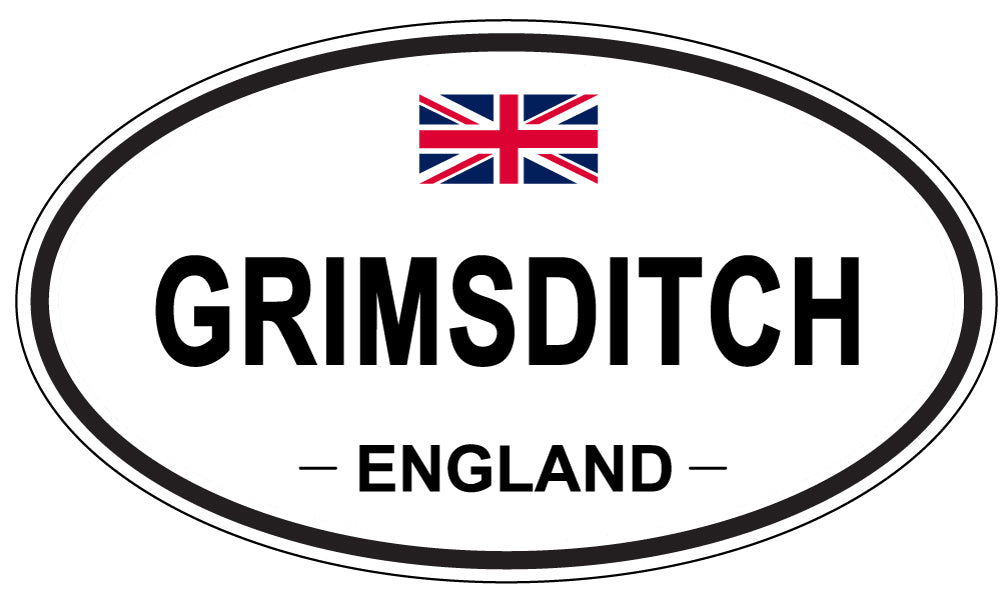 GRIMSDITCH, ENGLAND - Oval Sticker