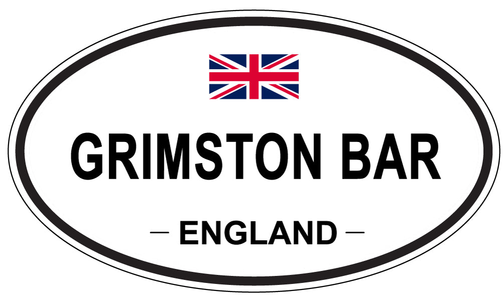 GRIMSTON BAR, England - Oval Magnet