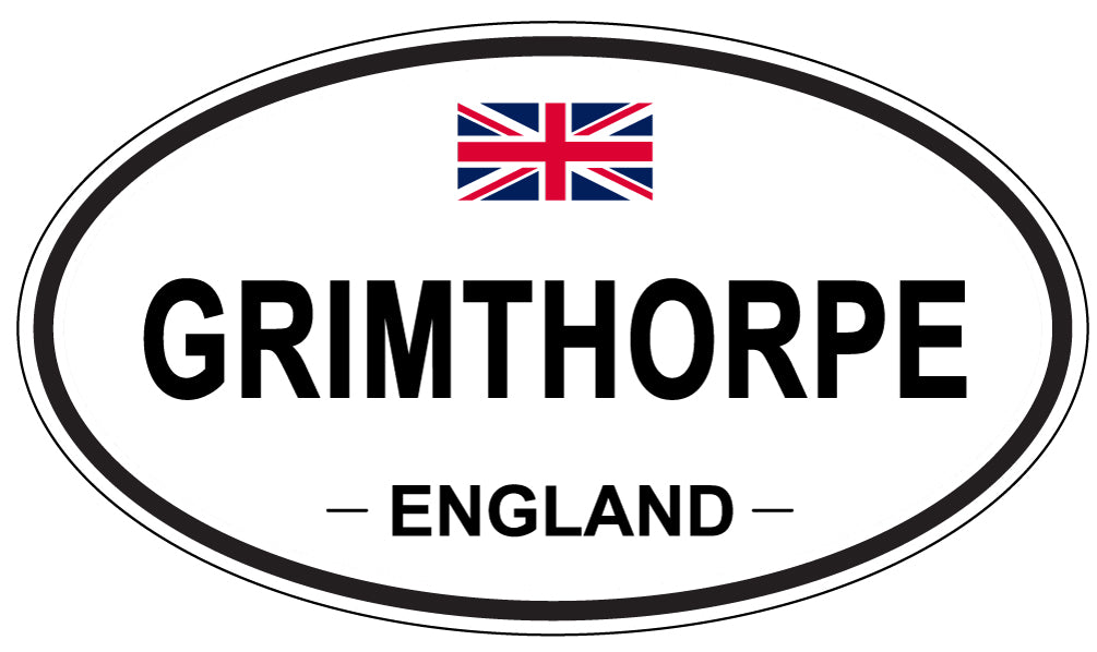 GRIMTHORPE, ENGLAND - Oval Sticker