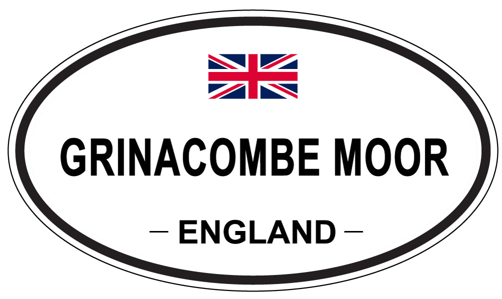GRINACOMBE MOOR, ENGLAND - Oval Sticker