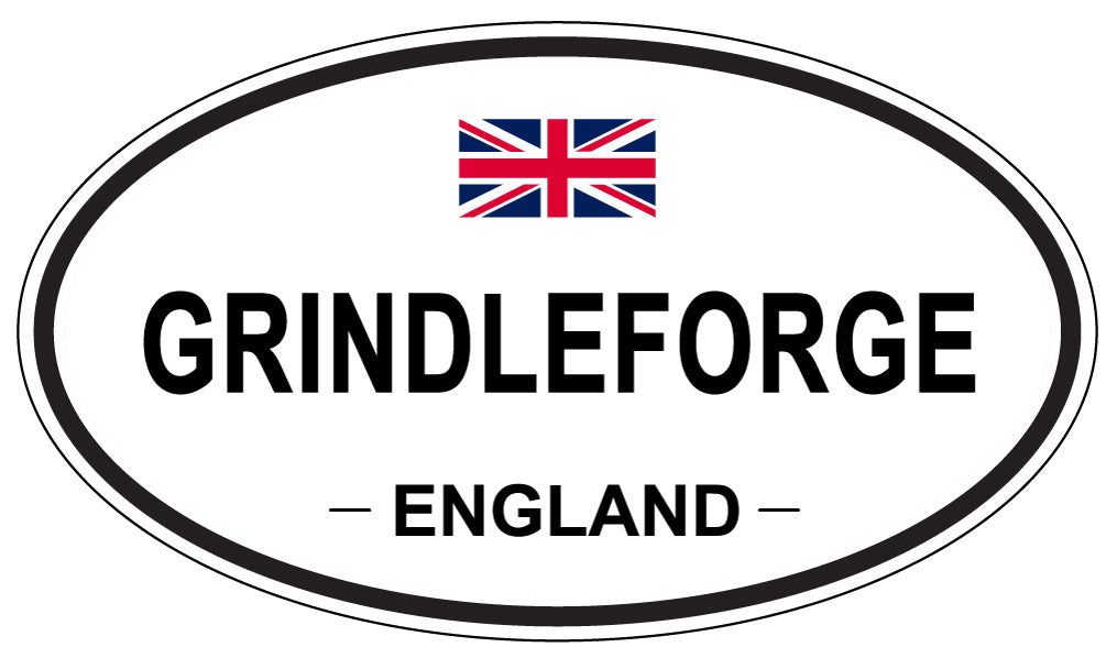 GRINDLEFORGE, ENGLAND - Oval Sticker