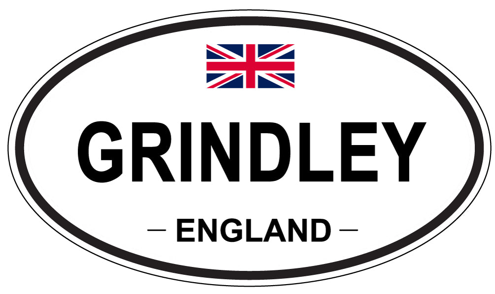 GRINDLEY, ENGLAND - Oval Sticker