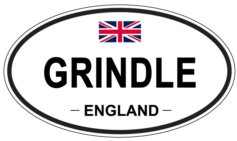 GRINDLE, England - Oval Magnet