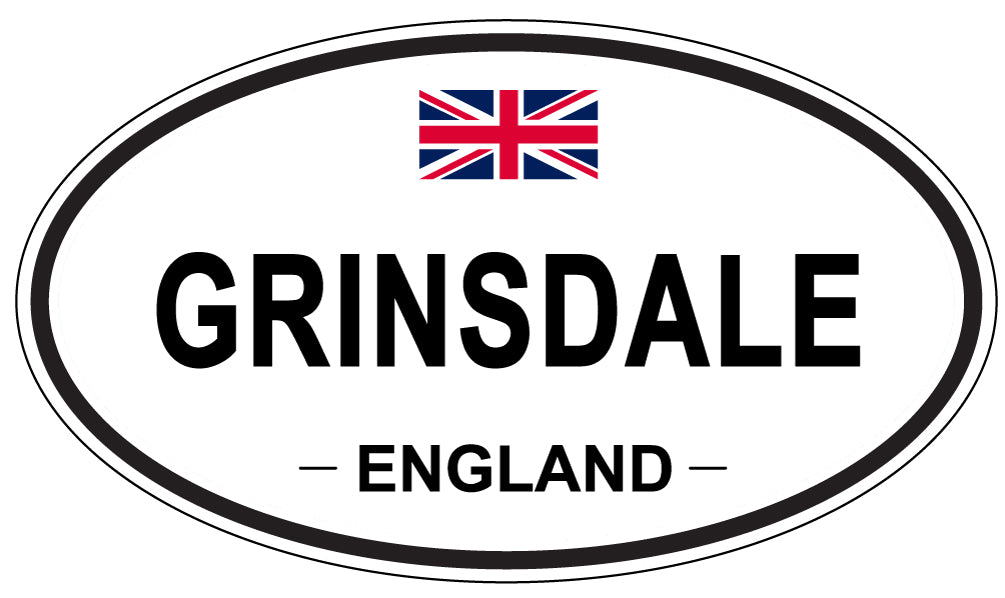 GRINSDALE, ENGLAND - Oval Sticker
