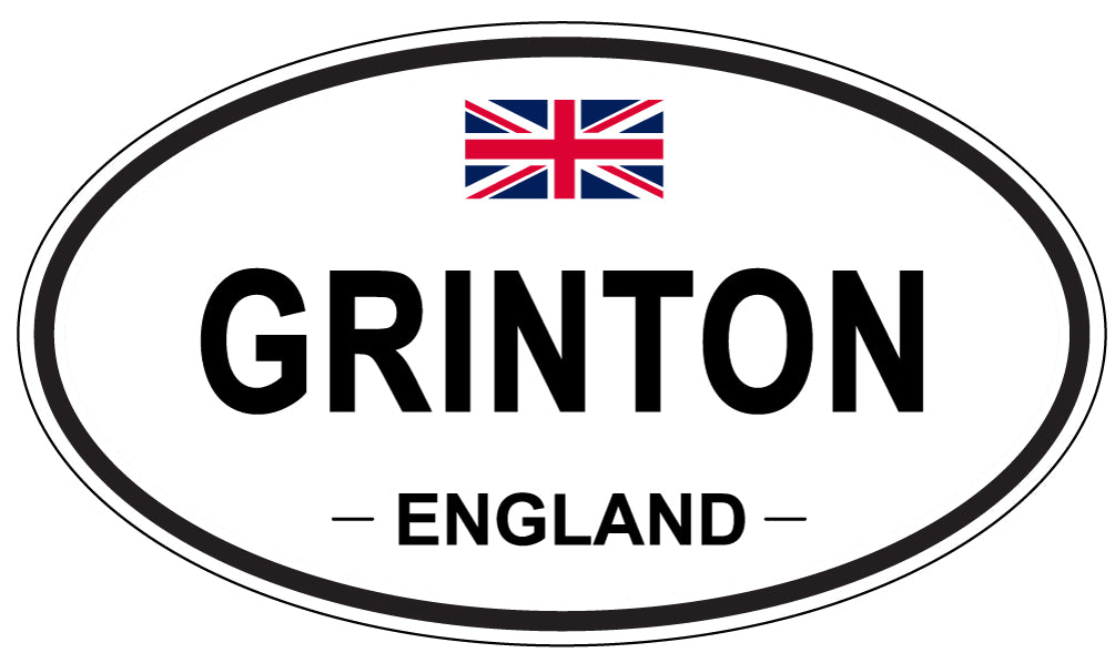GRINTON, ENGLAND - Oval Sticker