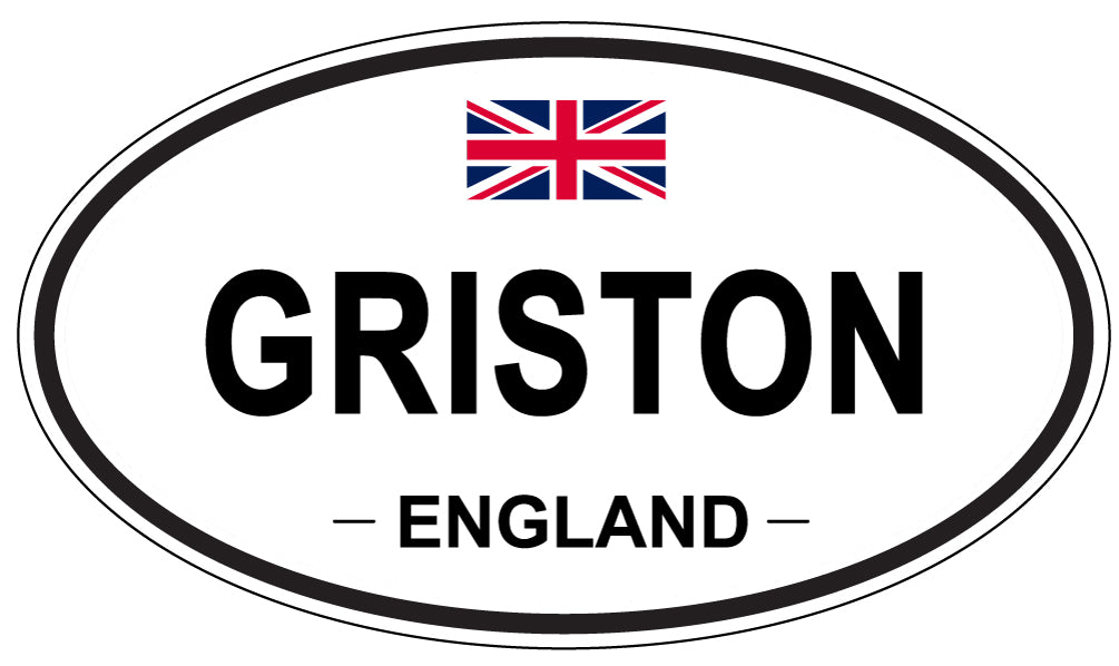 GRISTON, ENGLAND - Oval Sticker