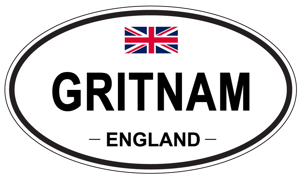 GRITNAM, England - Oval Magnet