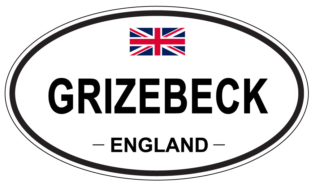 GRIZEBECK, England - Oval Magnet