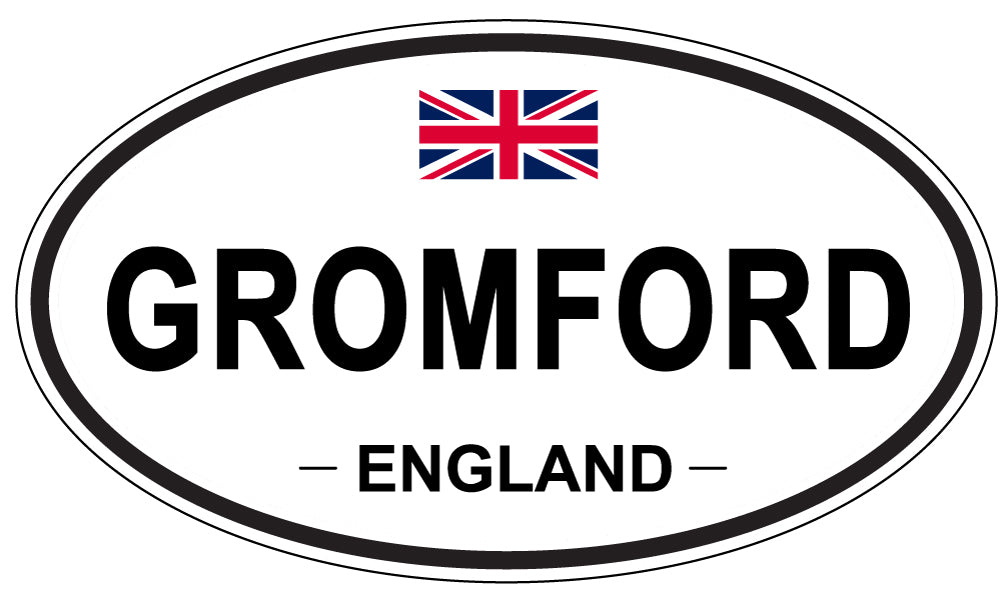 GROMFORD, England - Oval Magnet