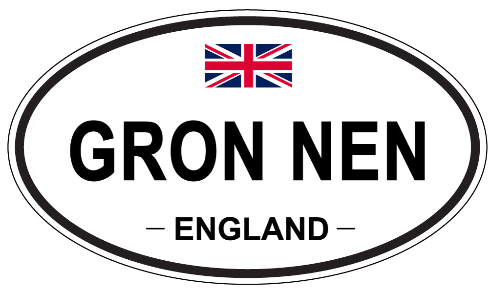 GRON NEN, England - Oval Magnet