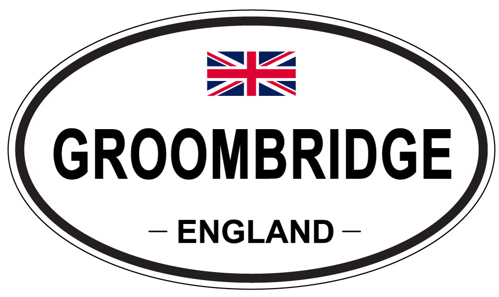GROOMBRIDGE, ENGLAND - Oval Sticker