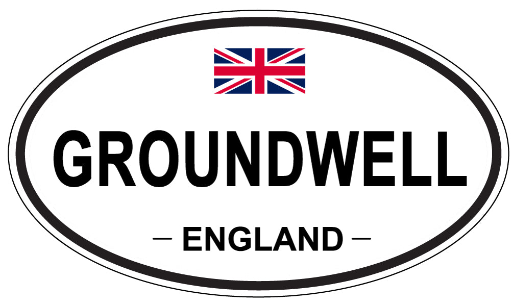 GROUNDWELL, England - Oval Magnet