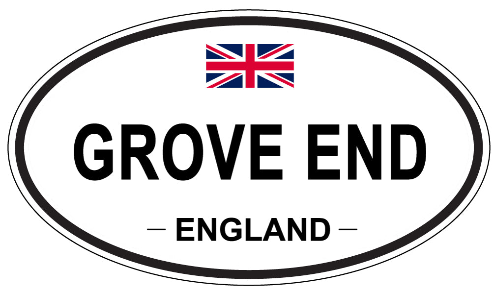GROVE END, ENGLAND - Oval Sticker