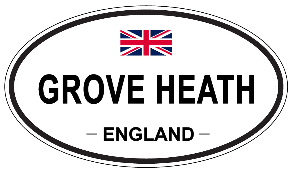 GROVE HEATH, ENGLAND - Oval Sticker