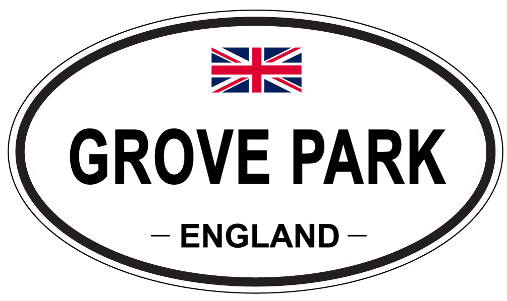 GROVE PARK, ENGLAND - Oval Sticker