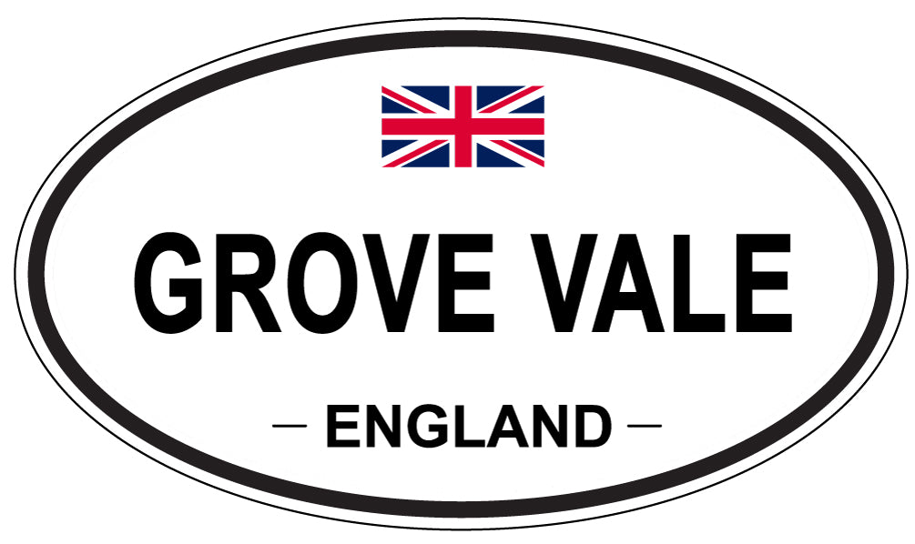 GROVE VALE, ENGLAND - Oval Sticker
