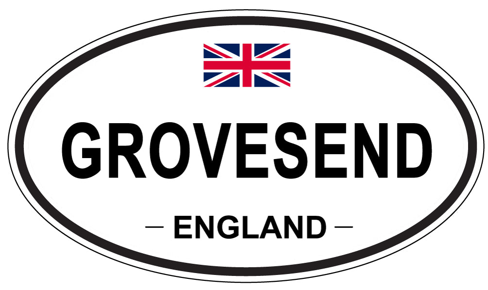 GROVESEND, ENGLAND - Oval Sticker