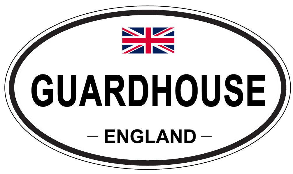 GUARDHOUSE, England - Oval Magnet
