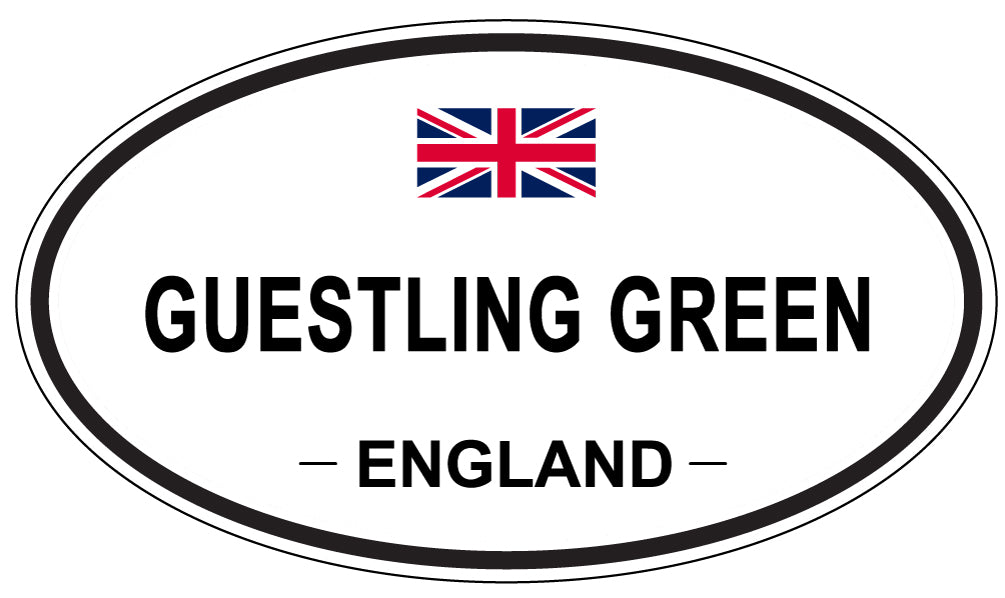 GUESTLING GREEN, ENGLAND - Oval Sticker
