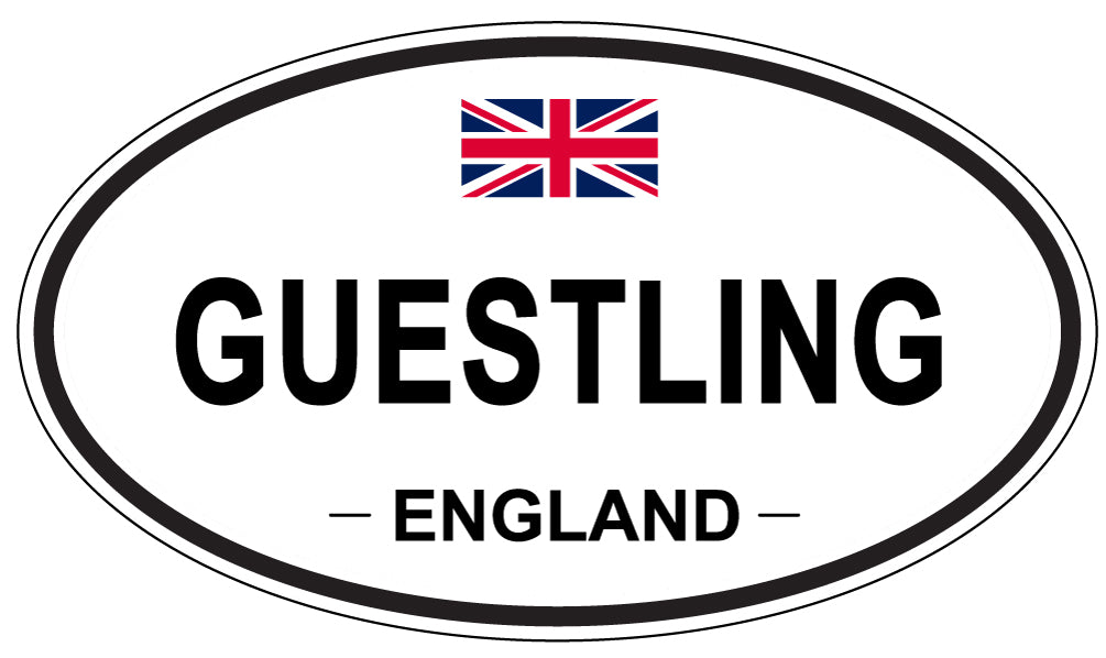 GUESTLING, England - Oval Magnet