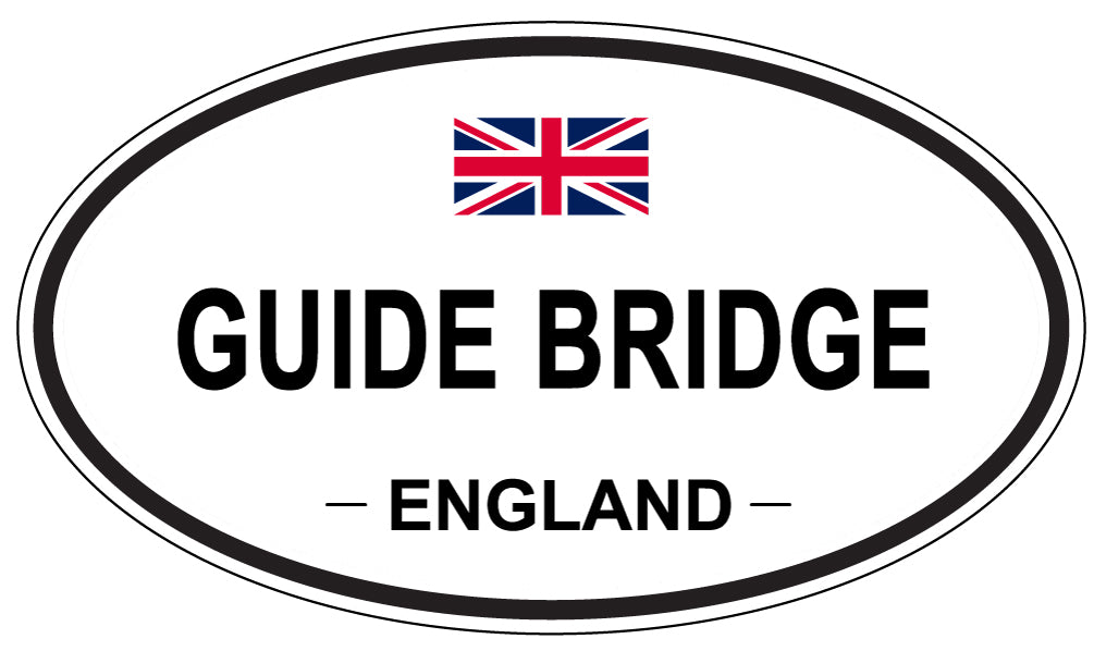 GUIDE BRIDGE, England - Oval Magnet