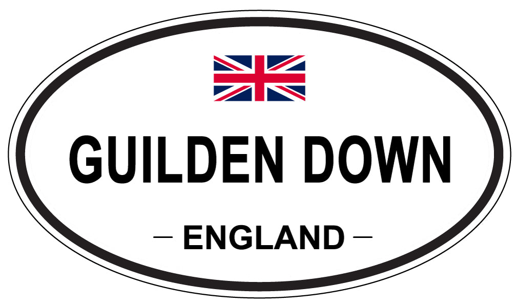 GUILDEN DOWN, England - Oval Magnet
