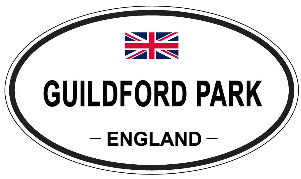 GUILDFORD PARK, ENGLAND - Oval Sticker