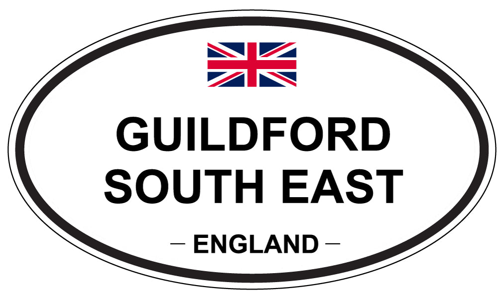 GUILDFORD SOUTH EAST, ENGLAND - Oval Sticker