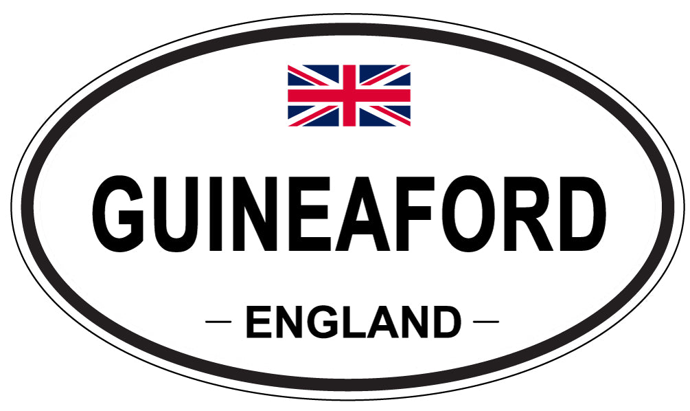 GUINEAFORD, ENGLAND - Oval Sticker