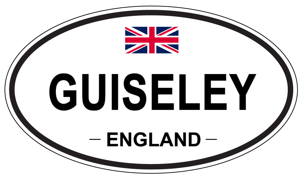 GUISELEY, ENGLAND - Oval Sticker